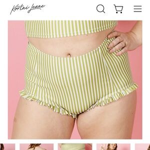 New Kortni Jeane Ruffled Swim Bottoms
